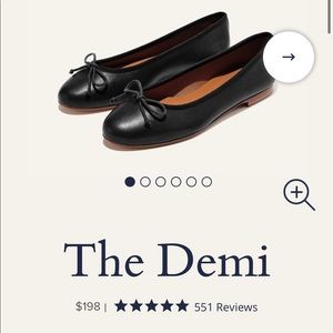 Anthropologie Margaux The Demi in Black Nappa
Leather Size 8.5B